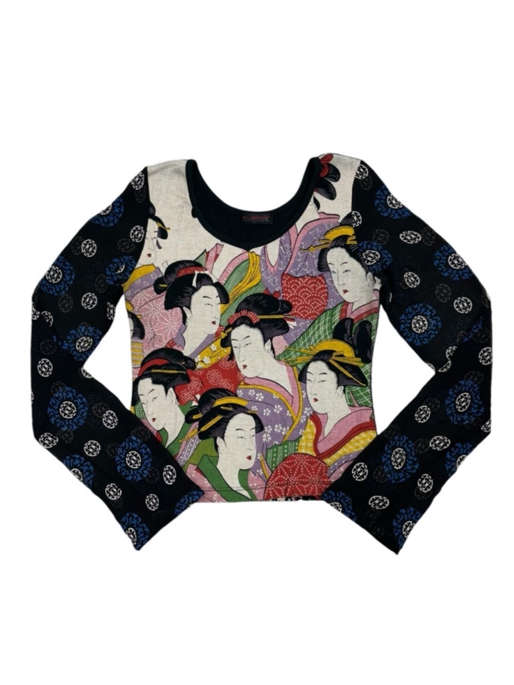 Custo Barcelona Long Sleeve Geisha Paisley Print Small